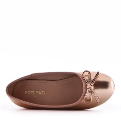 Ballerine fille en simili cuir 