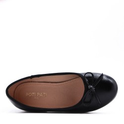 Ballerine fille en simili cuir 