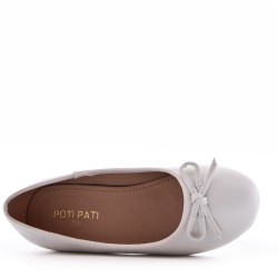 Ballerine fille en simili cuir 