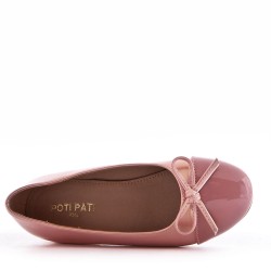 Ballerine fille en simili cuir 