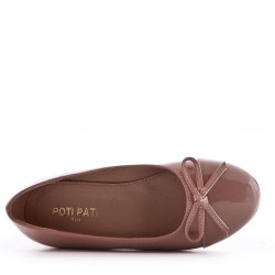 Ballerine fille en simili cuir 