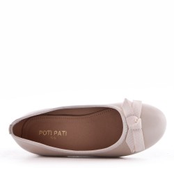 Ballerine fille en simili cuir 