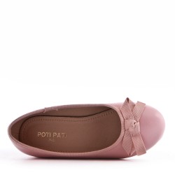 Ballerine fille en simili cuir 