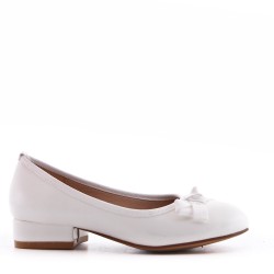 Ballerine fille en simili cuir 