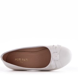 Ballerine fille en simili cuir 