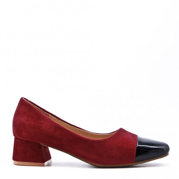 High-heeled pumps in a material mix for women