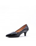 Large size 38-42 Low-heel faux leather pumps for women