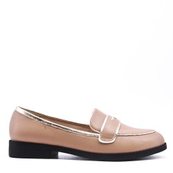 Mocassin en simili cuir pour femme