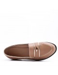 Mocassin en simili cuir pour femme