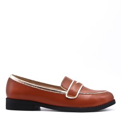 Mocassin en simili cuir pour femme