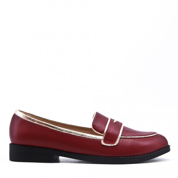 Mocassin en simili cuir pour femme