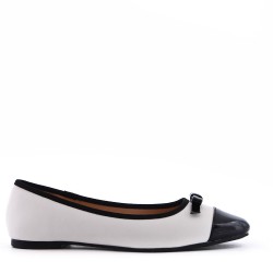 Ballerine confort en simili cuir