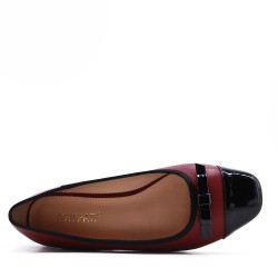 Comfort ballerina in faux leather