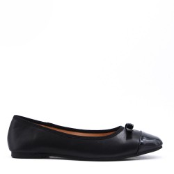 Comfort ballerina in faux leather