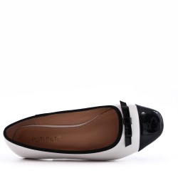 Grande taille 38-42 Ballerine en simili cuir