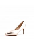 Women's faux leather heeled pumps