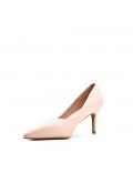 Women's faux leather heeled pumps