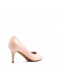 Women's faux leather heeled pumps