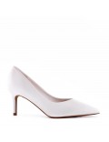 Women's faux leather heeled pumps