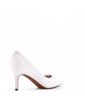 Women's faux leather heeled pumps