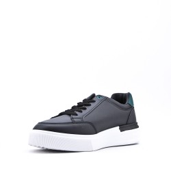 Men's faux leather lace-up sneaker