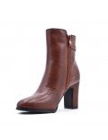 Faux leather ankle boot