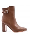 Faux leather ankle boot