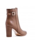 Faux leather ankle boot