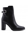 Faux leather ankle boot