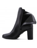 Faux leather ankle boot