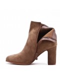 Ankle boot in faux suede