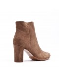 Ankle boot in faux suede