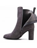 Ankle boot in faux suede