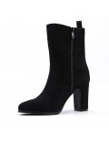 Ankle boot in faux suede