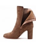 Ankle boot in faux suede