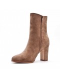 Ankle boot in faux suede