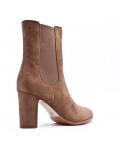 Ankle boot in faux suede