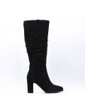 Faux suede boot