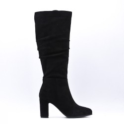 Faux suede boot