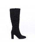 Faux suede boot