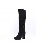 Faux suede boot