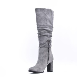 Faux suede boot