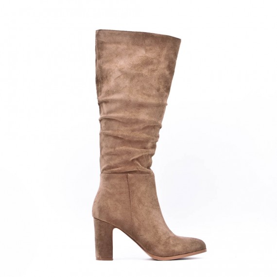 Faux suede boot