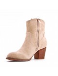 Faux suede boot