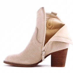 Faux suede boot