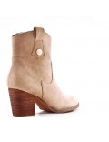 Faux suede boot