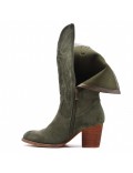 Faux suede boot