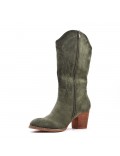 Faux suede boot