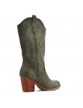 Faux suede boot