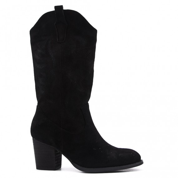 Faux suede boot